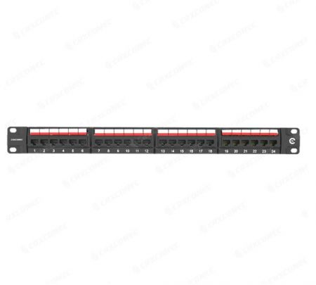 پنل پچ RJ45 Cat.5E 1U با 24 پورت